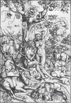  09 Pintura Art%C3%ADstica - Adán y Eva 1509 Renacimiento Lucas Cranach el Viejo